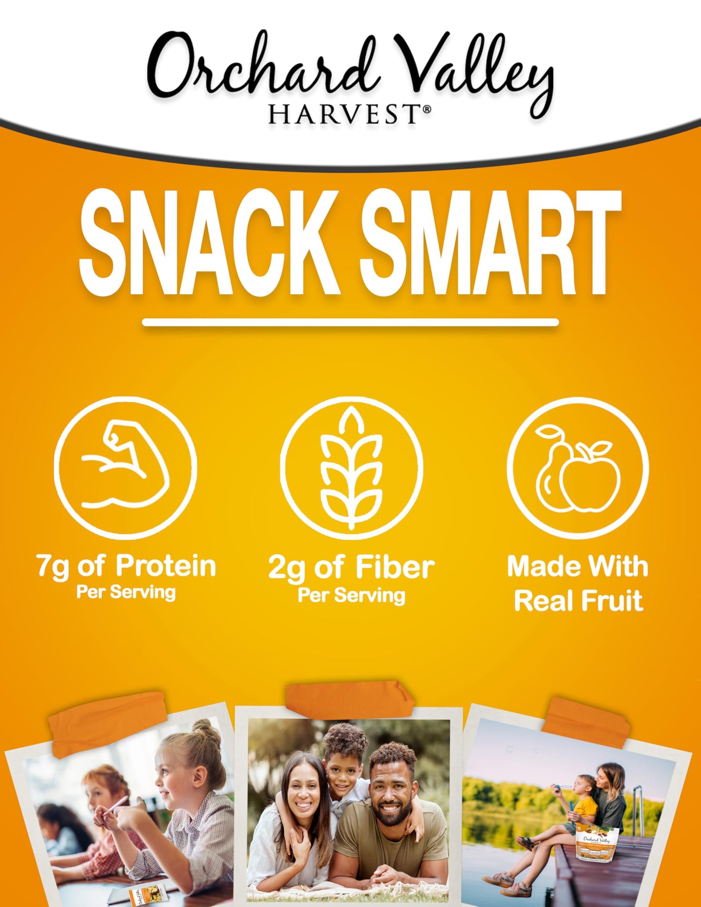 Orchard Valley Harvest Cheese Crisp Power Trail Mix, 1 oz Bags (15 count), Snack Packs, 7g Protein per serving, Trail Mix Indivi