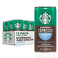 Starbucks Ready to Drink Coffee, Espresso & Cream, 6.5oz Cans, 12 Pack - Convenient Cold Brew for On-the-Go Enjoyment