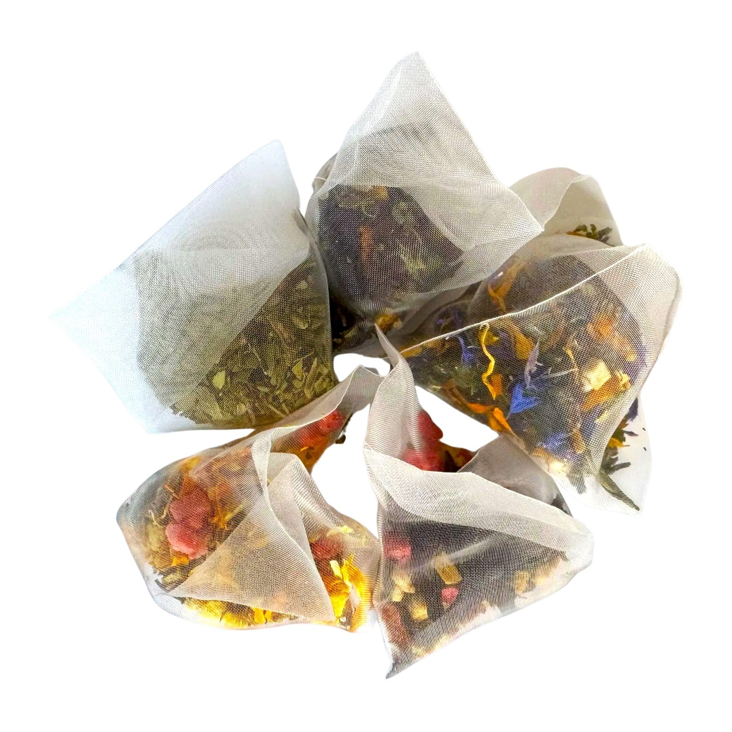 Pure And Easy Tea, Ascent Enhanced Tea Sampler, 15-Count Variety With 5 Caffeinated Flavors, Natural Loose Leaf Blends In Bpa-Free Pyramid Bags, Gift Box, 52.5G