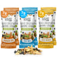 BeanVIVO Plant Based Protein Snacks - Flavors Sea Salt, Habanero BBQ & Dill Pickle with Dried Edamame, Roasted Cashew and Chickp