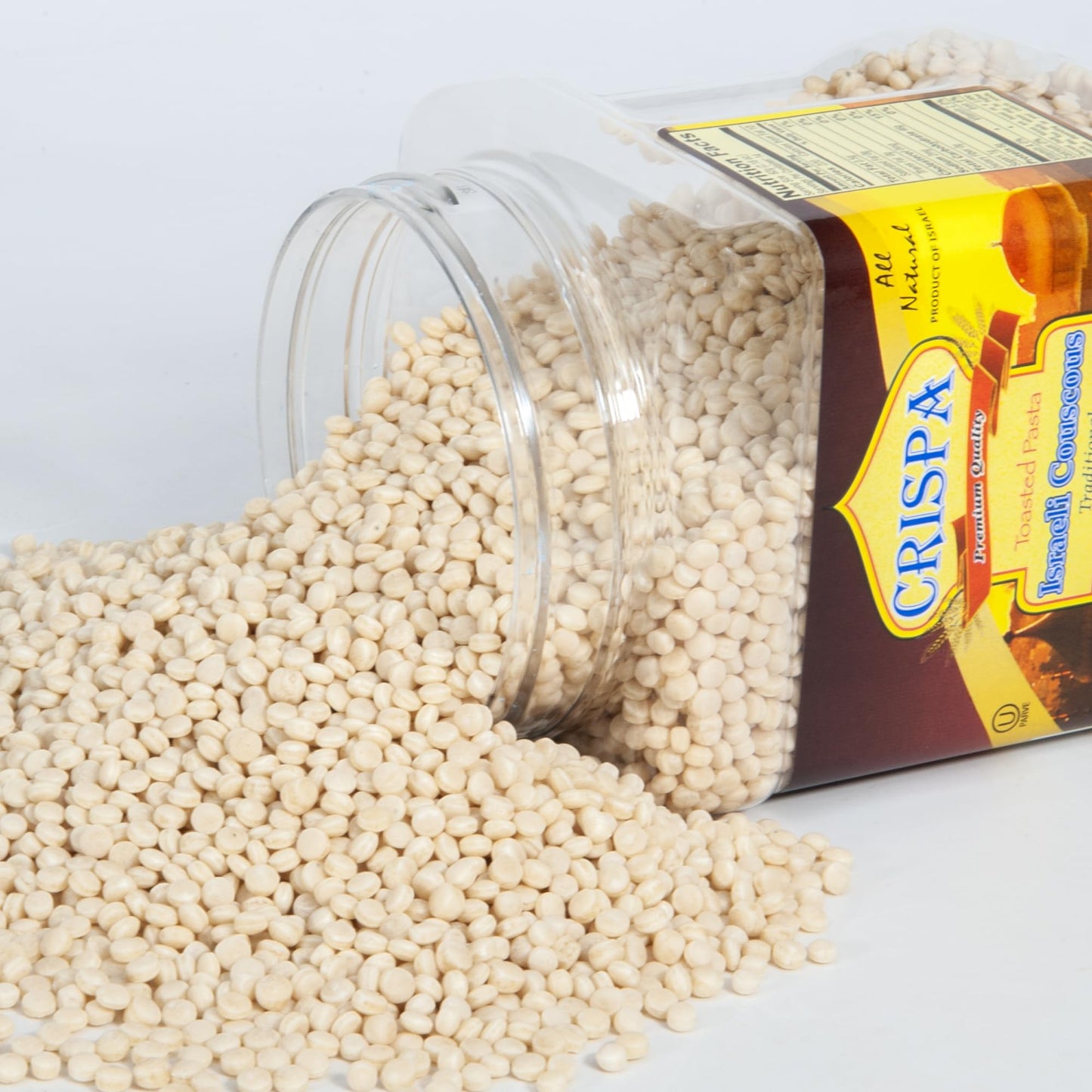 Crispa Premium Quality Traditional Israeli Couscous - 21.16 Oz (1.3Lb), All Natural Product Of Israel Having No Cholesterol And
