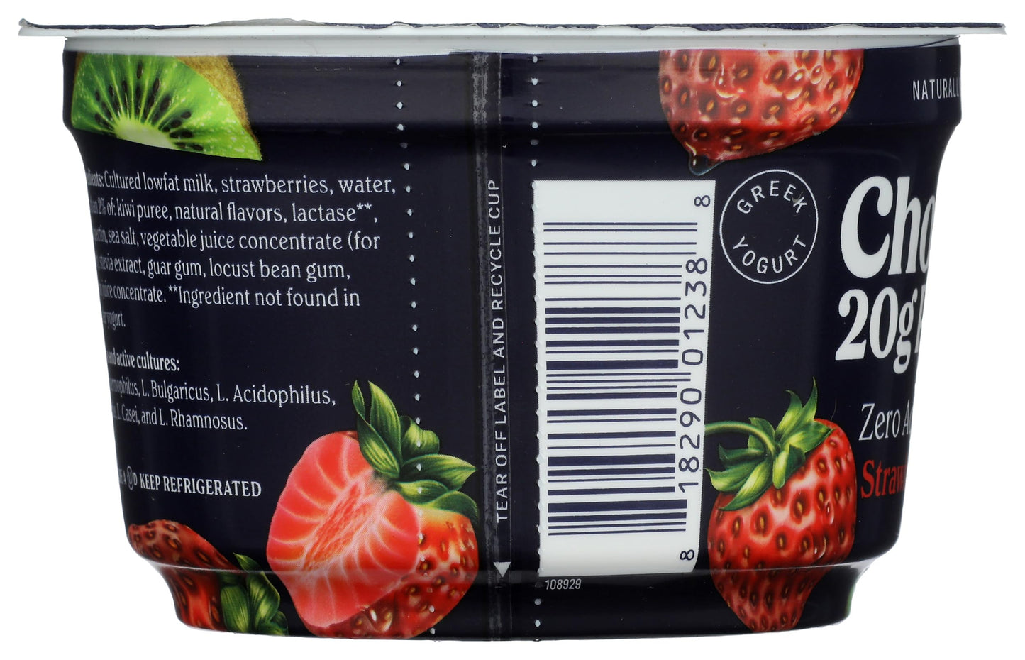 Chobani 20g Protein Lowfat Greek Yogurt Strawberry Kiwi 6.7oz