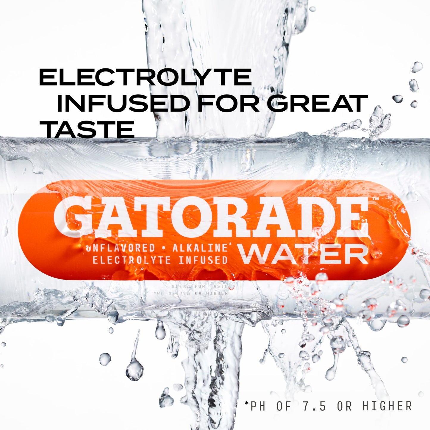 Gatorade Water, Unflavored, 20 Fl Oz (Pack Of 12)