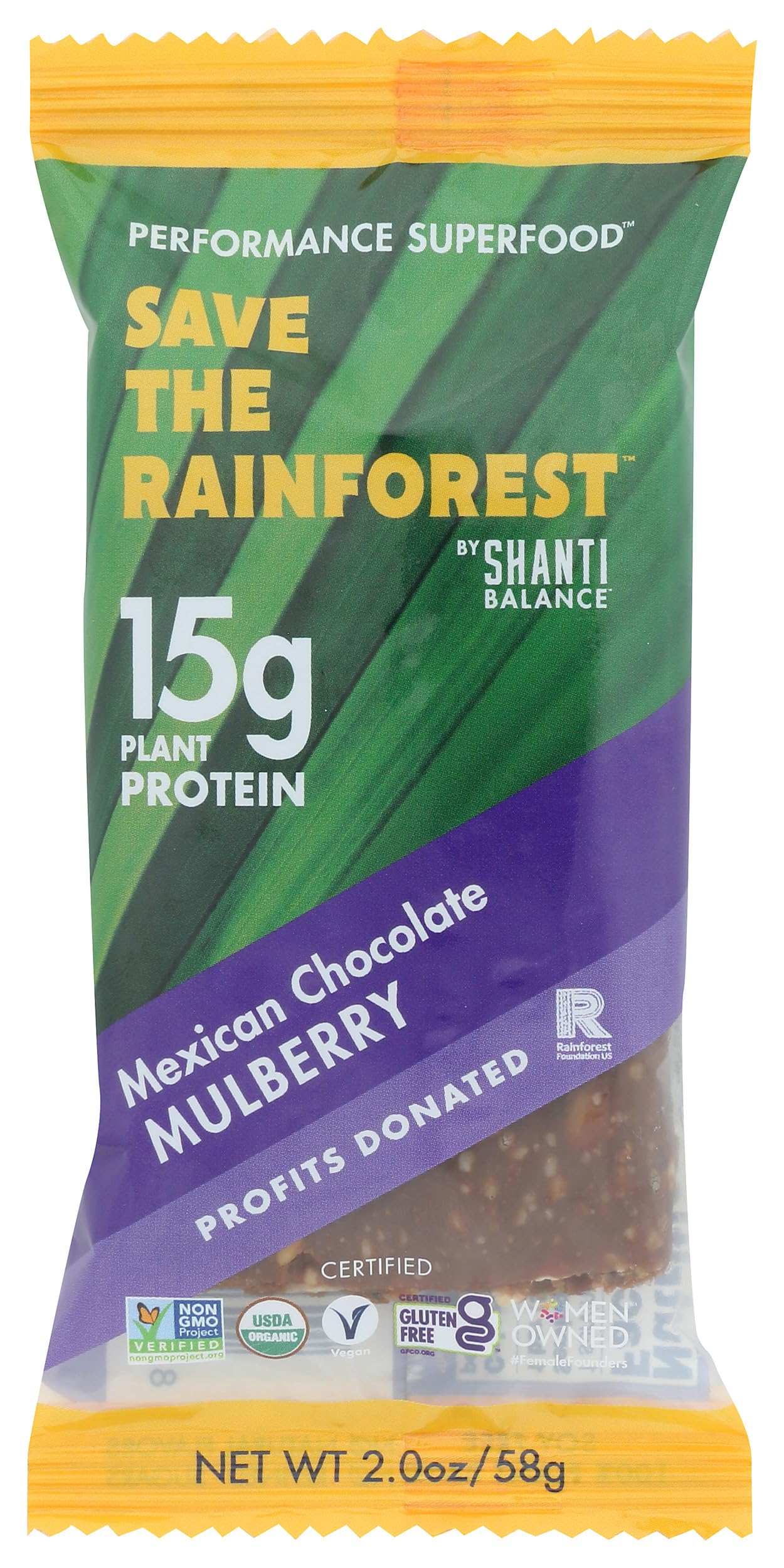 Shanti Bar Vitality Mulberry, 2 Oz
