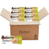 Breton Gluten Free Olive Oil and Cracked Pepper Crackers Bulk (Pack of 6) - Entertaing Pack, Non-GMO, Plant-Based, For Snacking,