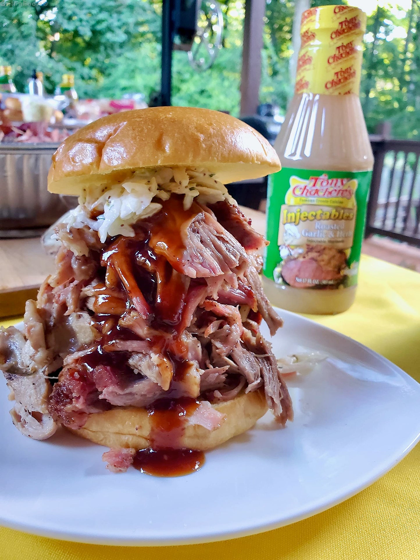 Tony Chacheres Marinade Roasted Garlic & Herb W/ Injector, 17 oz, 2 pk