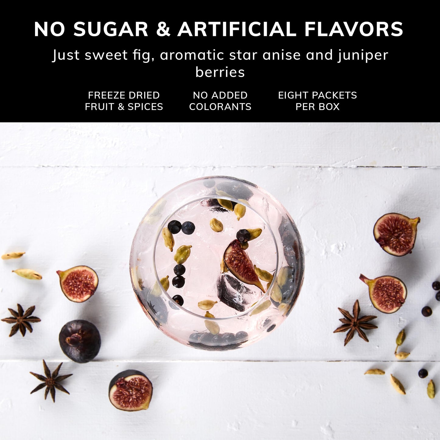 TASTELAB Secco’s Spiced Fig Drink Infusion - Botanical Packets for Cocktails and Mocktails