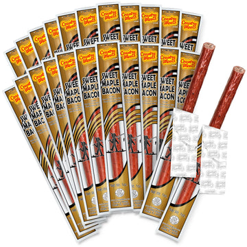 Country Meats, Meat Sticks, 0 Trans Fat, Usda Certified, Good Source Of Protein, Carb Conscious Snack (24 Meat Sticks, Sweet Map