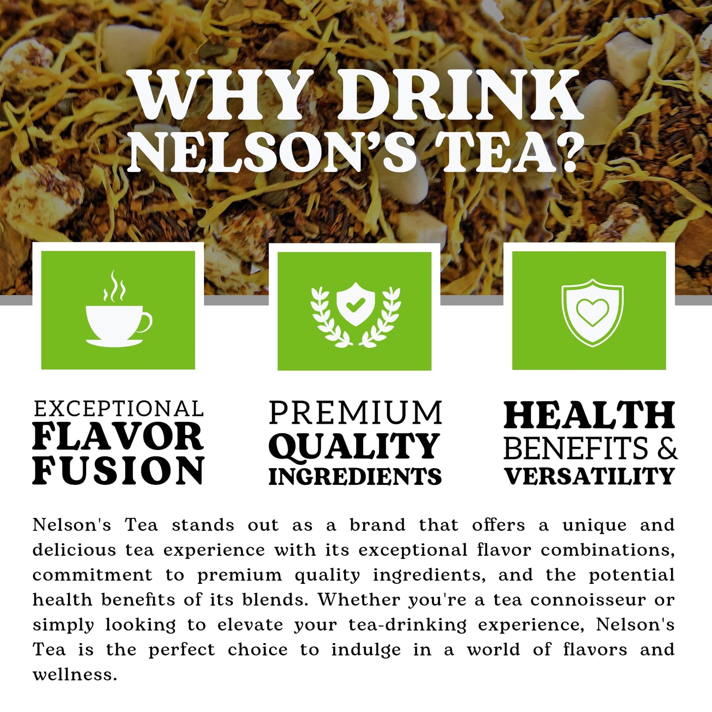 Nelson'S Tea Caramel Apple Chai Tea Loose Leaf - Cut & Sifted Red Rooibos Loose Leaf Tea, Black Tea With Cinnamon Chips, Pepperc