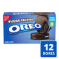 Oreo Fudge Covered Chocolate Sandwich Cookies, Original Flavor, 12 - 7.9 Oz Boxes