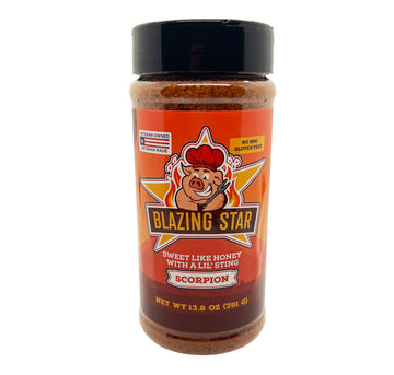 Blazing Star Bbq Scorpion Rub & Seasoning, Shaker Spice Mix 13.8 Oz