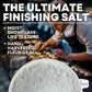 Garnishing Hand Harvested Sea Salt Grains, Baja Fleur de Sel Grain Salt, for Baking and Cooking and Fishing, 4 oz Bag