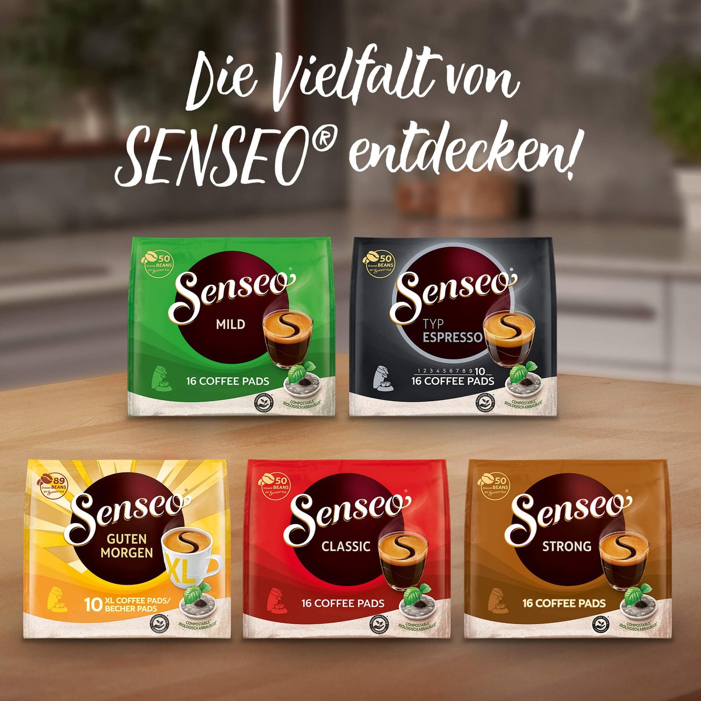 Senseo Extra Strong Dark Roast Coffee Pods, 16 Count (Pack of 5) - Single Serve Coffee Pods Bulk Pack for Senseo Coffee Machine