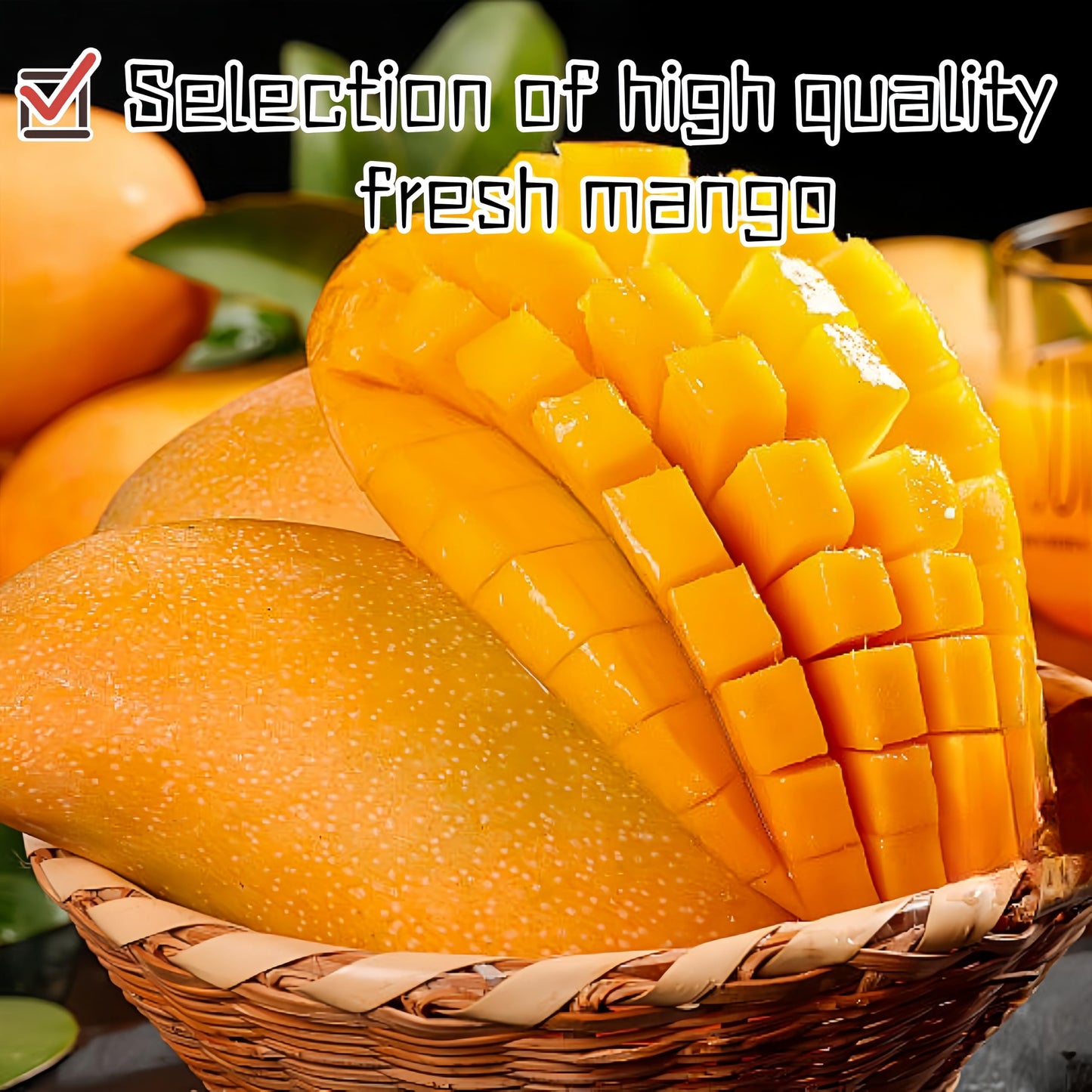 Spicy Dried Mango Mangoes Chips - Individually Wrapped Soft Chewy Mangos Slices, Fresh Chili Dehydrated Fruit Mango Chunks, Sour