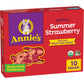 Annie'S Organic Bunny Fruit Flavored Snacks, Summer Strawberry, Gluten Free, 10 Pouches, 7 Oz.