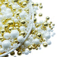 Se Si&Moos White And Gold Pearl Sprinkles For Decorating Edible Cake Cookie Pearls Cupcake Decorations Gold And White Sprinkles