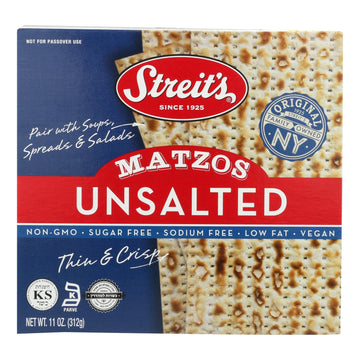 Streit'S Unsalted Matzo, 11 Ounce (12 -Pack Total Of 132 Oz)