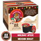 Crazy Cups Holiday Spice Flavored Coffee Pods, Medium Roast, 22 Count, Compatible with Keurig K Cups