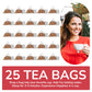 BREWIX Rooibos Chai Tea Bags, Caffeine-Free Herbal Tea, 25 Pyramid Bags