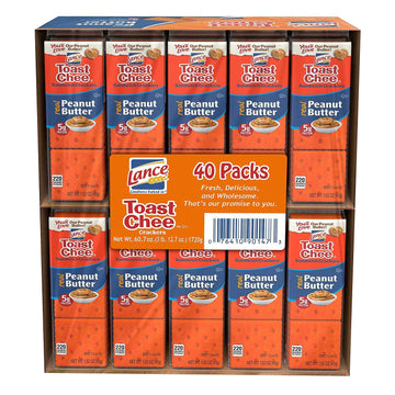 Lance Fresh Toasty Crackers With Rich Peanut Butter Sandwich Crackers (40 Pack)