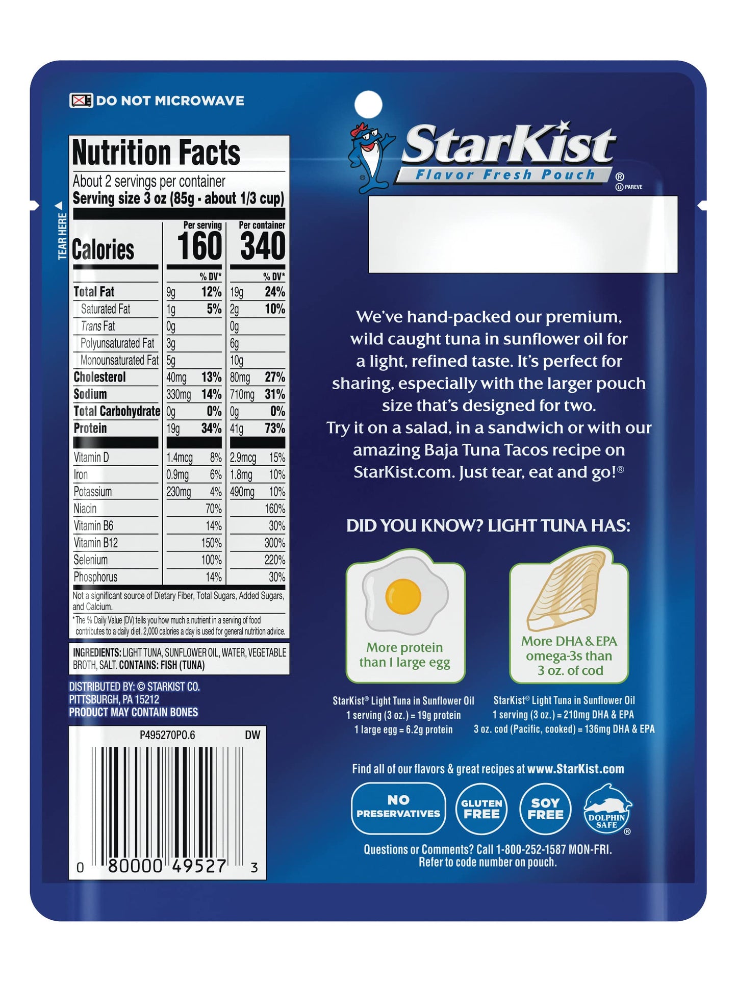 StarKist Chunk Light Tuna in Sunflower Oil, 6.4 Oz, 12-Pack - High-Quality Canned Tuna for Healthy Meals and Snacks