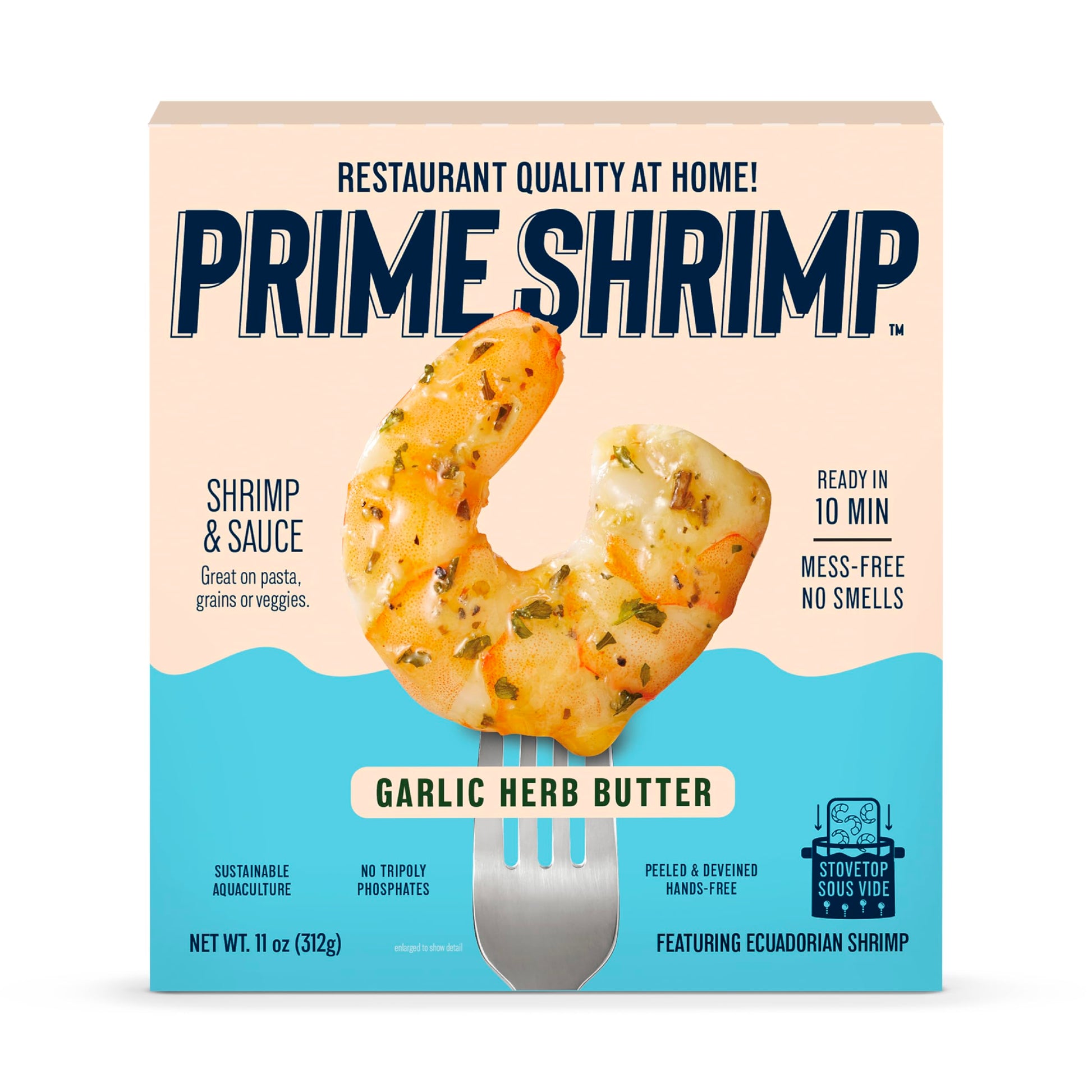 Prime Shrimp Garlic Herb Butter | All-Natural Shrimp in Sauce