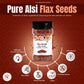 Aj Premium Indian Alsi Flax Seeds (Linseed), 4.5Oz (130G)
