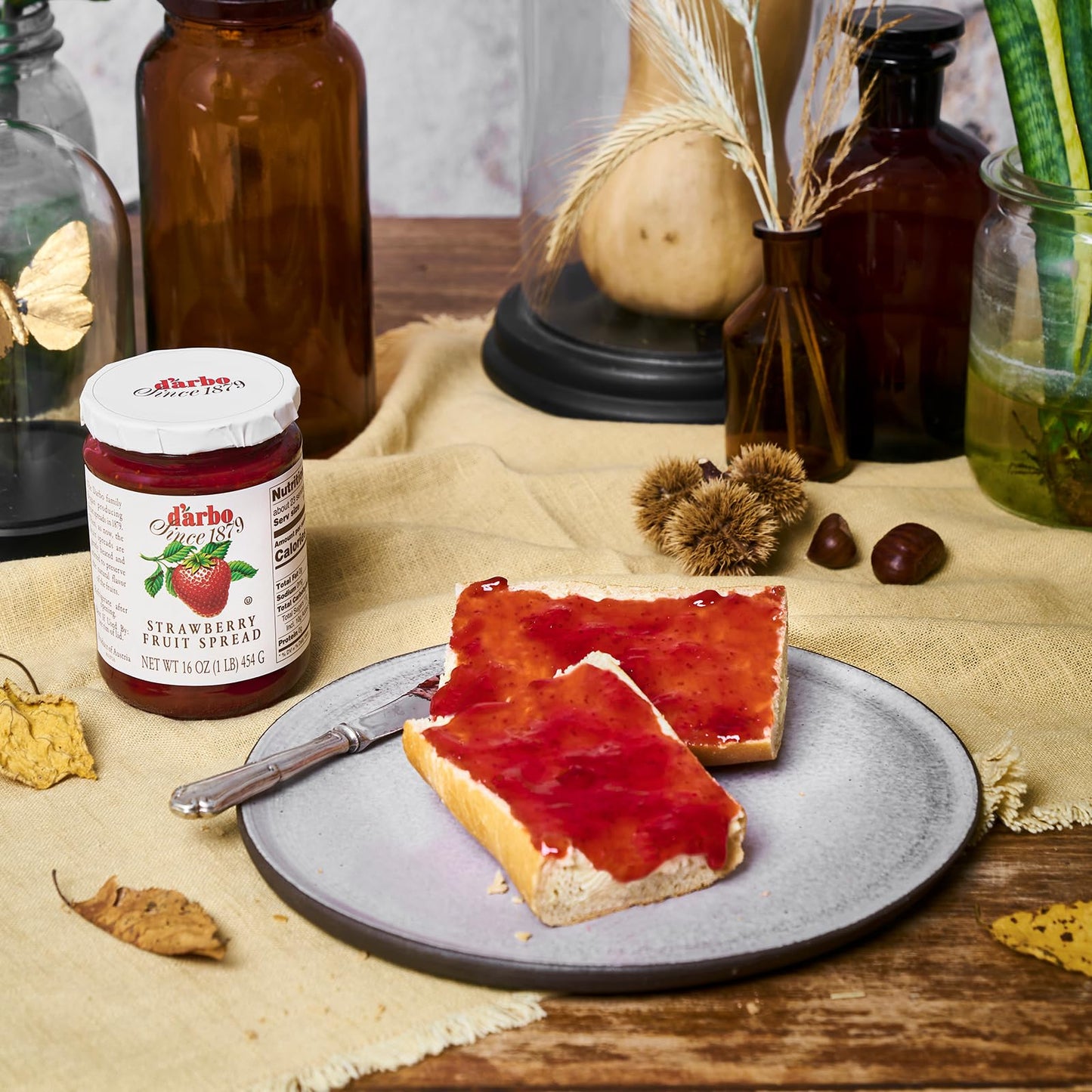 Darbo All-Natural Strawberry Fruit Spread, 16 Oz (2 Pack) | Crafted Tradition | Pure Fruit Flavor No Artificial Preservatives-En
