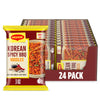Maggi Korean Spicy BBQ Noodles, Korean Instant Noodles, 3 min, Spicy Ramen, Vegetarian, Halal, Kosher, 24-Pack