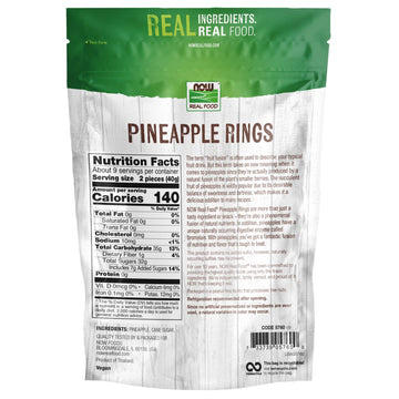 Now Foods, Pineapple Rings, No Preservatives Or Added Sulfur, Low-Sodium, 12-Ounce (Packaging May Vary)