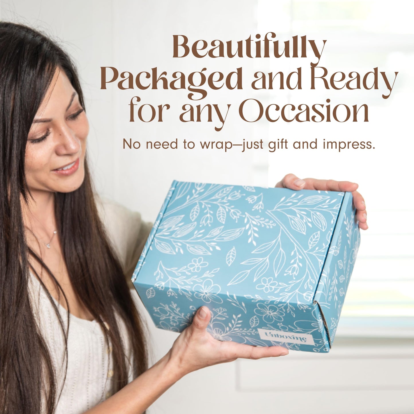 Unboxme Get Well Gift Box - 5 Piece Set with Fluffy Socks, Mug, Tea, Candle, Sending Hugs Card