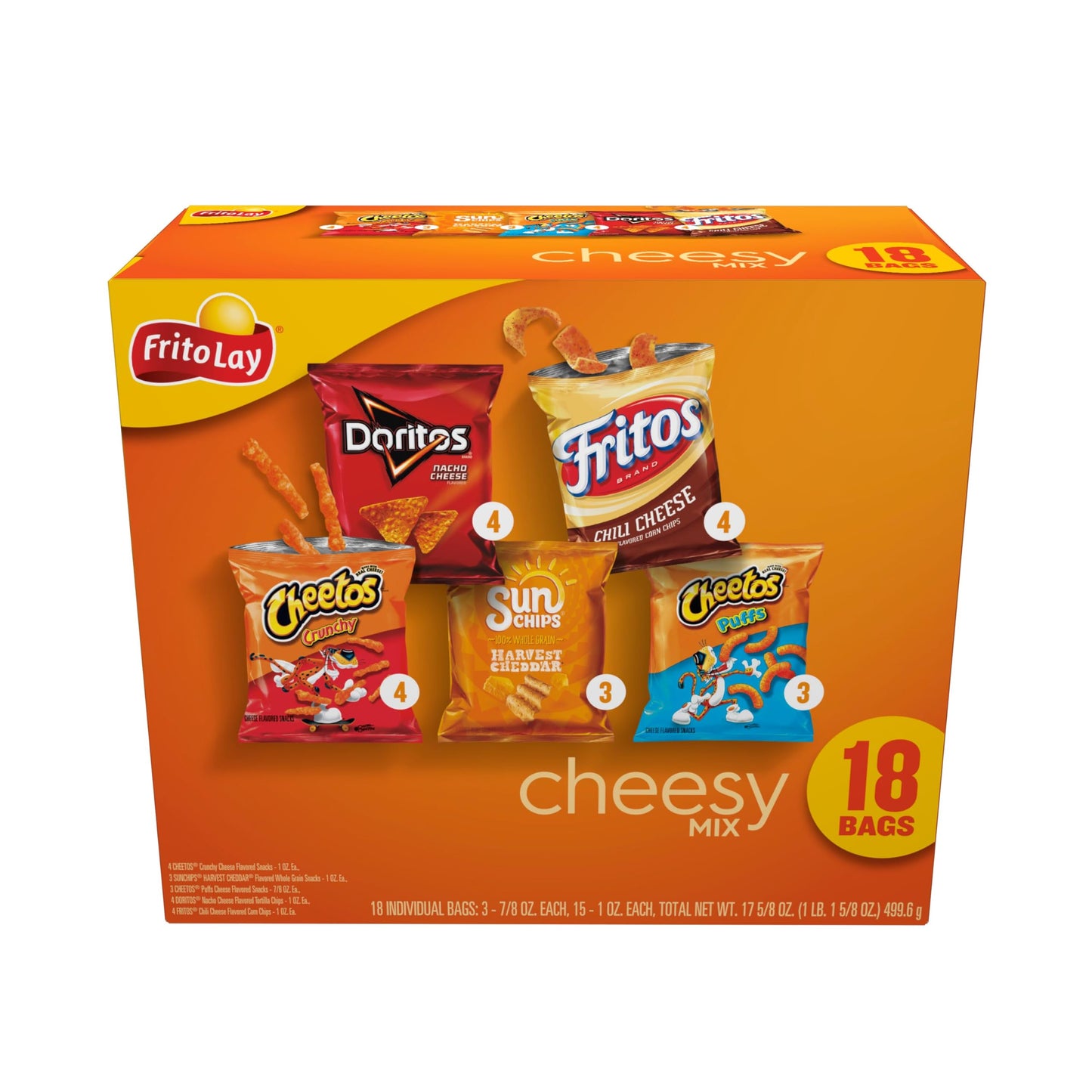 Frito-Lay Cheesy Mix Variety Box 18ct
