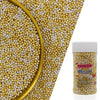 Edible Super Gold & Silver Sprinkles Candy 2mm Mini Pearls Cake Decorations Cupcake Toppers Cookie Decorating Perfect for Weddin