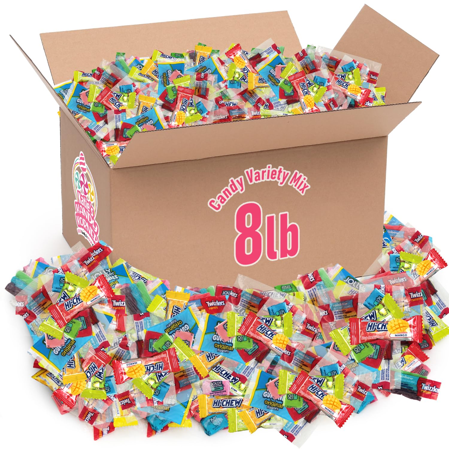 KATIE’S KANDY KORNER Candy Variety Pack - Bulk Individually Wrapped Assortment, Ideal for Birthdays, 8 Lb
