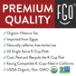 Organic Hibiscus Herbal Tea K-Cup Pods  24 Pods by FGO - Keurig Compatible - Naturally Caffeine-Free Tea  enhanced Green Tea is USDA Organic  Non-GMO  & Recyclable