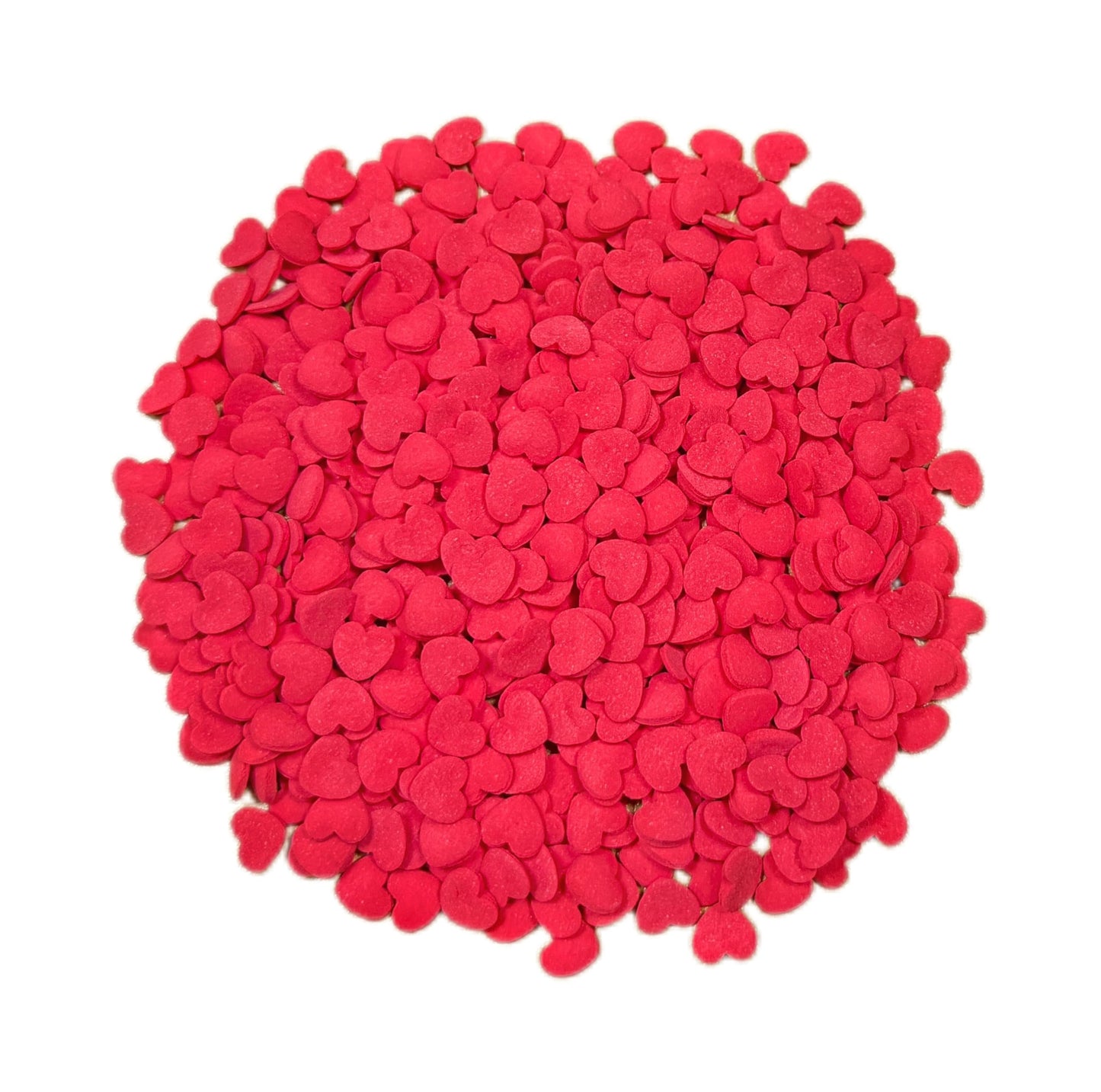 Sentovac Edible Red Hearts Sprinkles For Decorating 1 Bottle 2.82Oz/ 80G | Cake Cupcakes And Ice Cream Topper Decorations