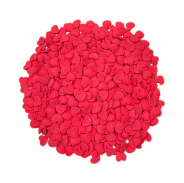 Sentovac Edible Red Hearts Sprinkles For Decorating 1 Bottle 2.82Oz/ 80G | Cake Cupcakes And Ice Cream Topper Decorations