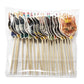 TSJ Cat Cupcake Toppers - 24PCS Paper Cake Decorations, Kitten Theme Stick Toothpicks, Party Supplies