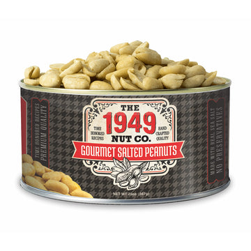 The 1949 Nut Co. Gourmet Salted Virginia Peanuts, Oil Roasted, 20 oz., Extra-Large, Hand-Cooked in the USA