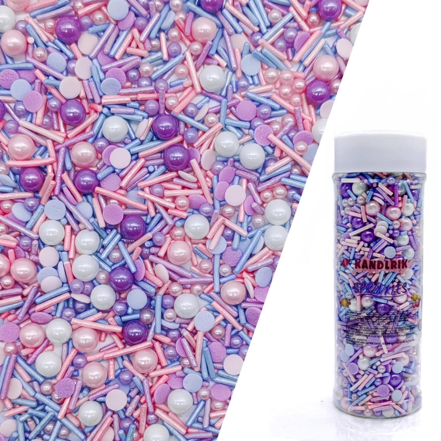 Purple Series Sprinkles Candy Mix Size Edible Pearls Cake Decorations Cupcake Toppers Cookie Decorating Perfect for Wedding Part