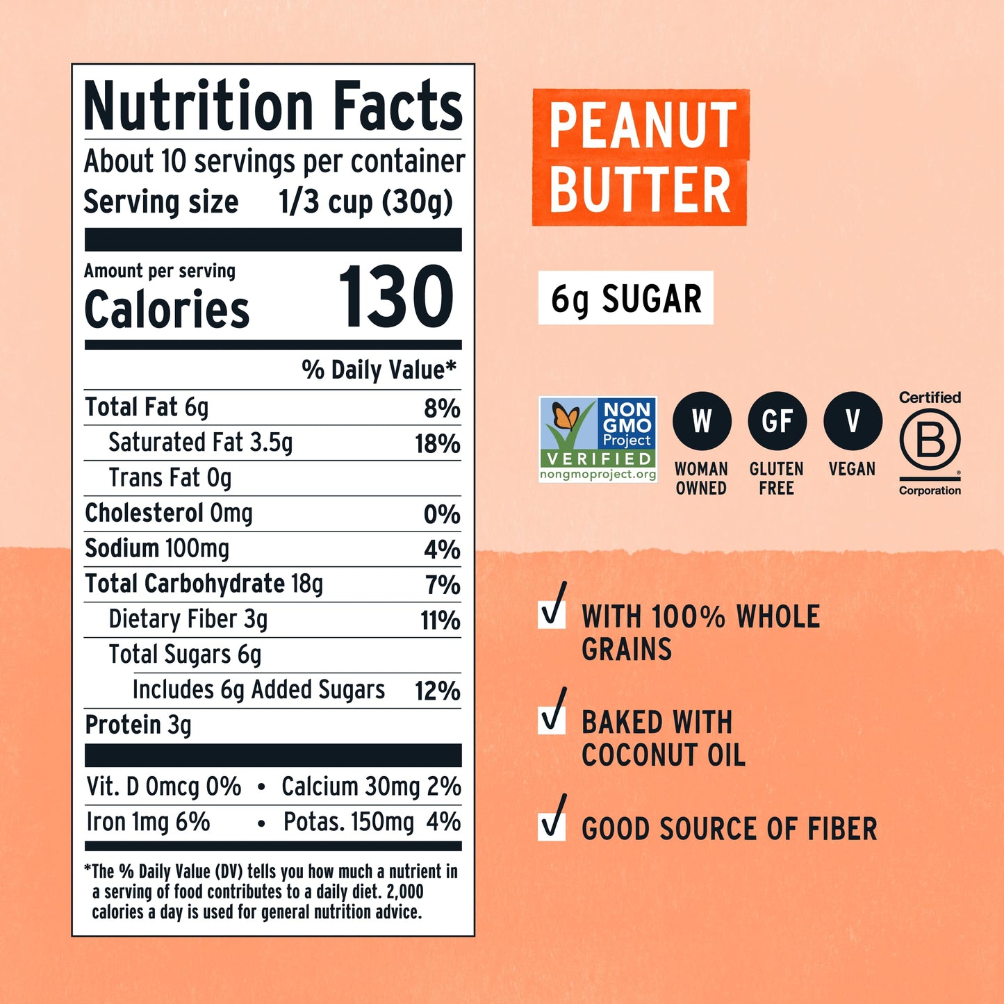 Purely Elizabeth Cookie Granola, Peanut Butter, Gluten-Free, Non-GMO (11oz Bag)