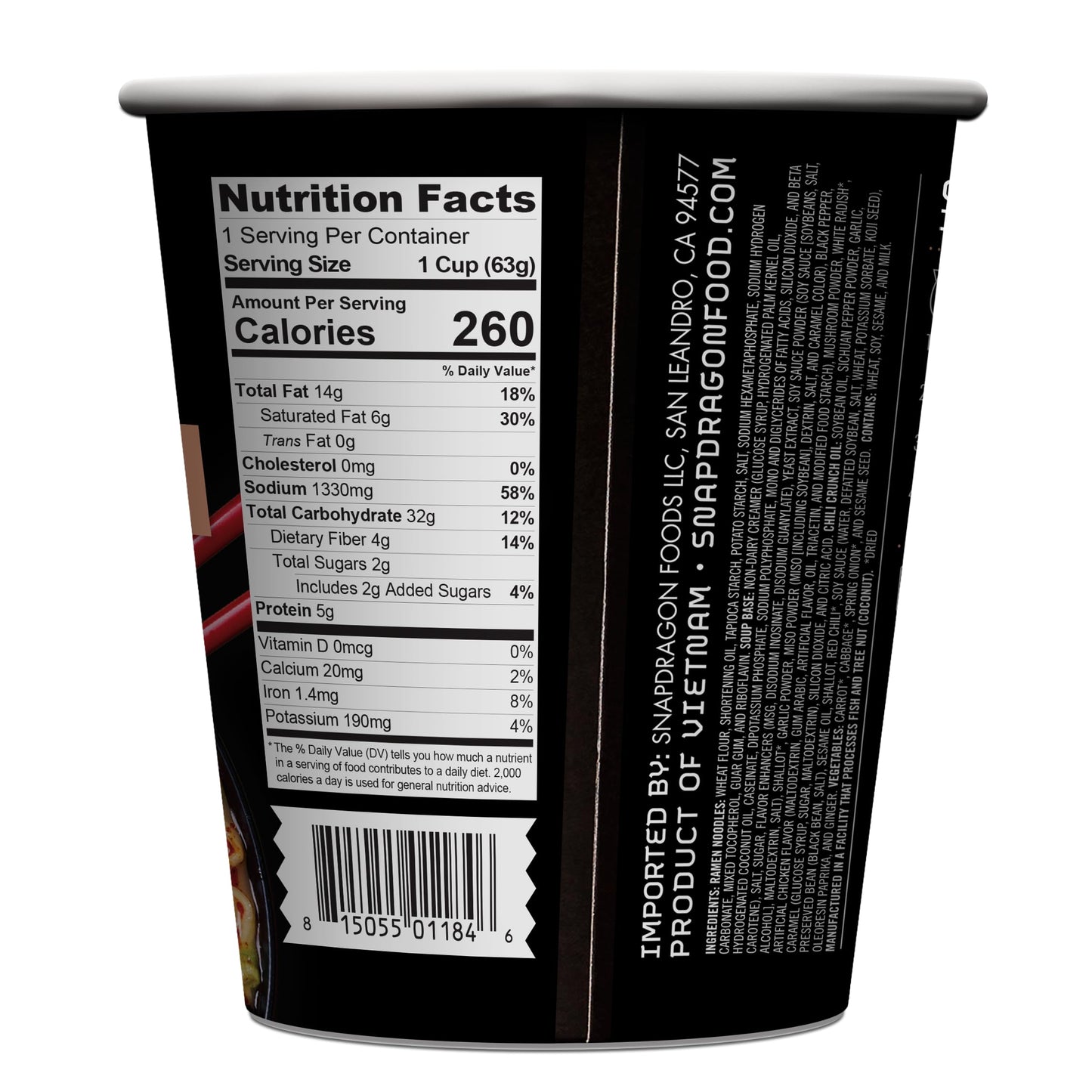 Snapdragon Chili Crunch Ramen Six Pack - Rich Chicken Broth With Authentic Ramen Noodles, Real Deal Chili Crunch Oil Packet Insi