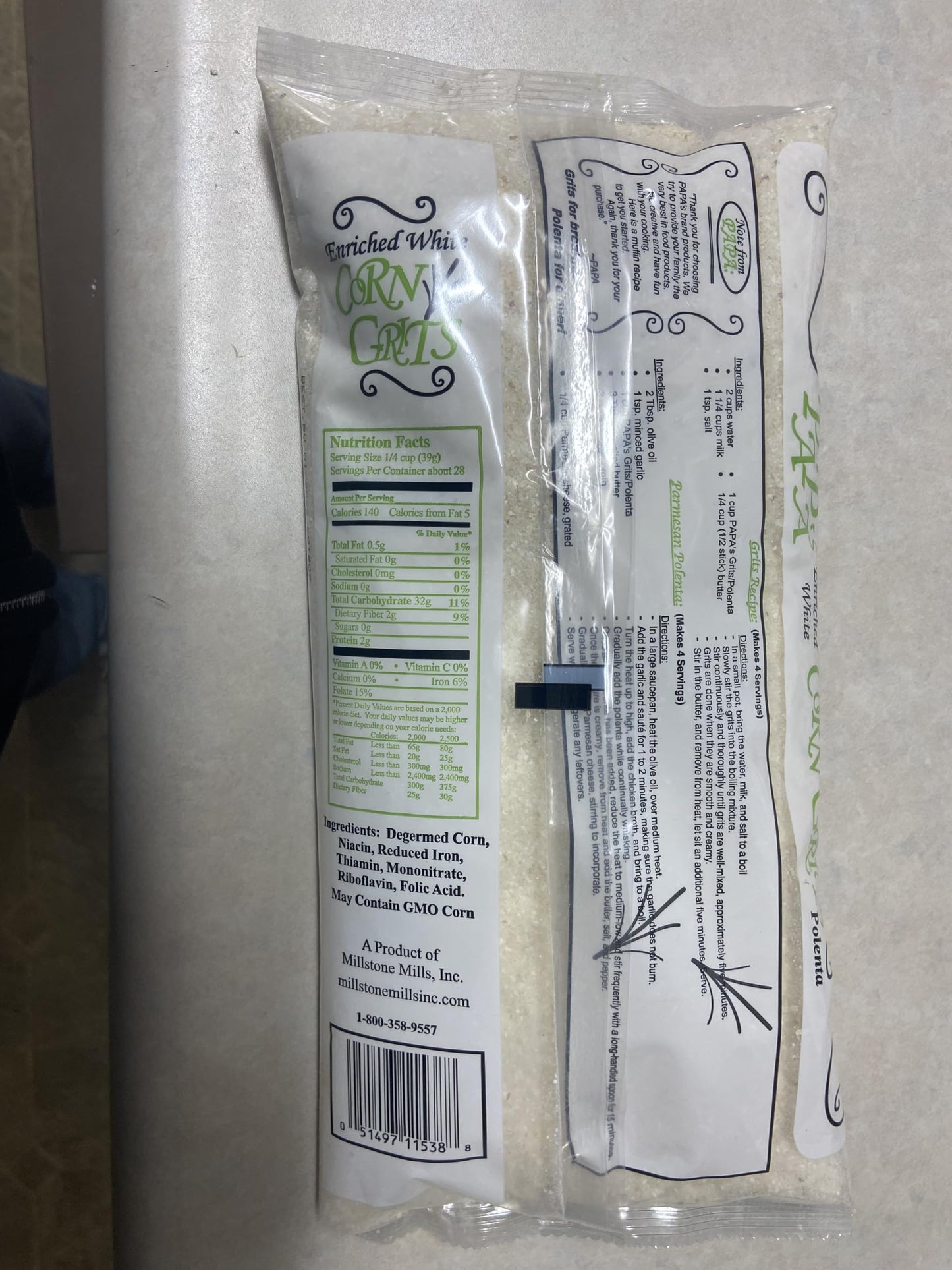 Papa'S Corn Grits (2-2Lb Bags)