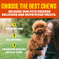 etta says! Crunchy Dog Chews - Rawhide-Free, All-Natural Ingredients - Sausage Flavor - 10 Pack