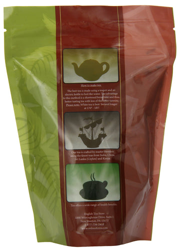 English Tea Store Loose Leaf, Orange Spice Naturally Flavored Black Tea Pouches, 4 Ounce
