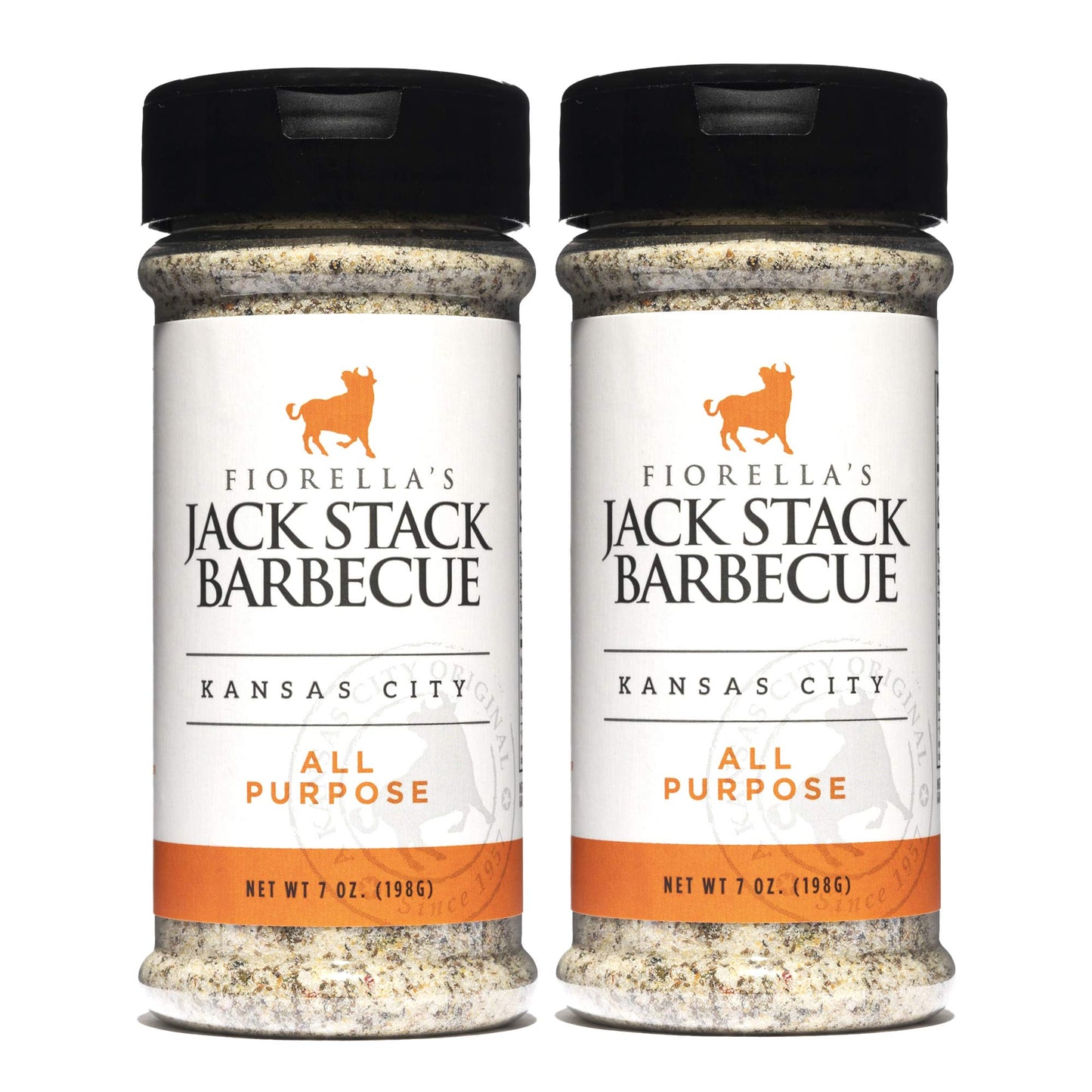 Fiorellas Jack Stack Barbecue All Purpose Dry Rub Seasoning - 2 Pack (7oz Each) - Perfect for Chicken, Beef, Ribs, Vegetables, Seafood