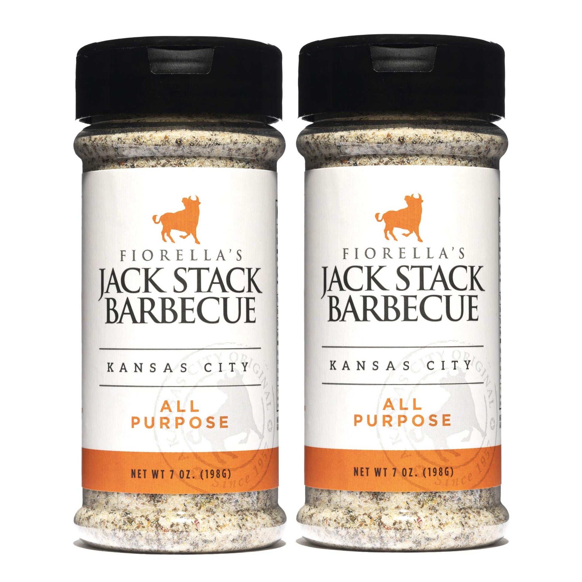 Fiorellas Jack Stack Barbecue All Purpose Dry Rub Seasoning - 2 Pack (7oz Each) - Perfect for Chicken, Beef, Ribs, Vegetables, Seafood