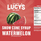 Lucys Family Owned - Shaved Ice Snow Cone Syrup, Watermelon - 1 Gallon (128oz.)