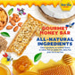 Bon Bee Honey Bunchies All Natural Honey Bar - Natural Breakfast & Nutrition Bars For Healthy Energy & Fuel - Variety Of Delicio