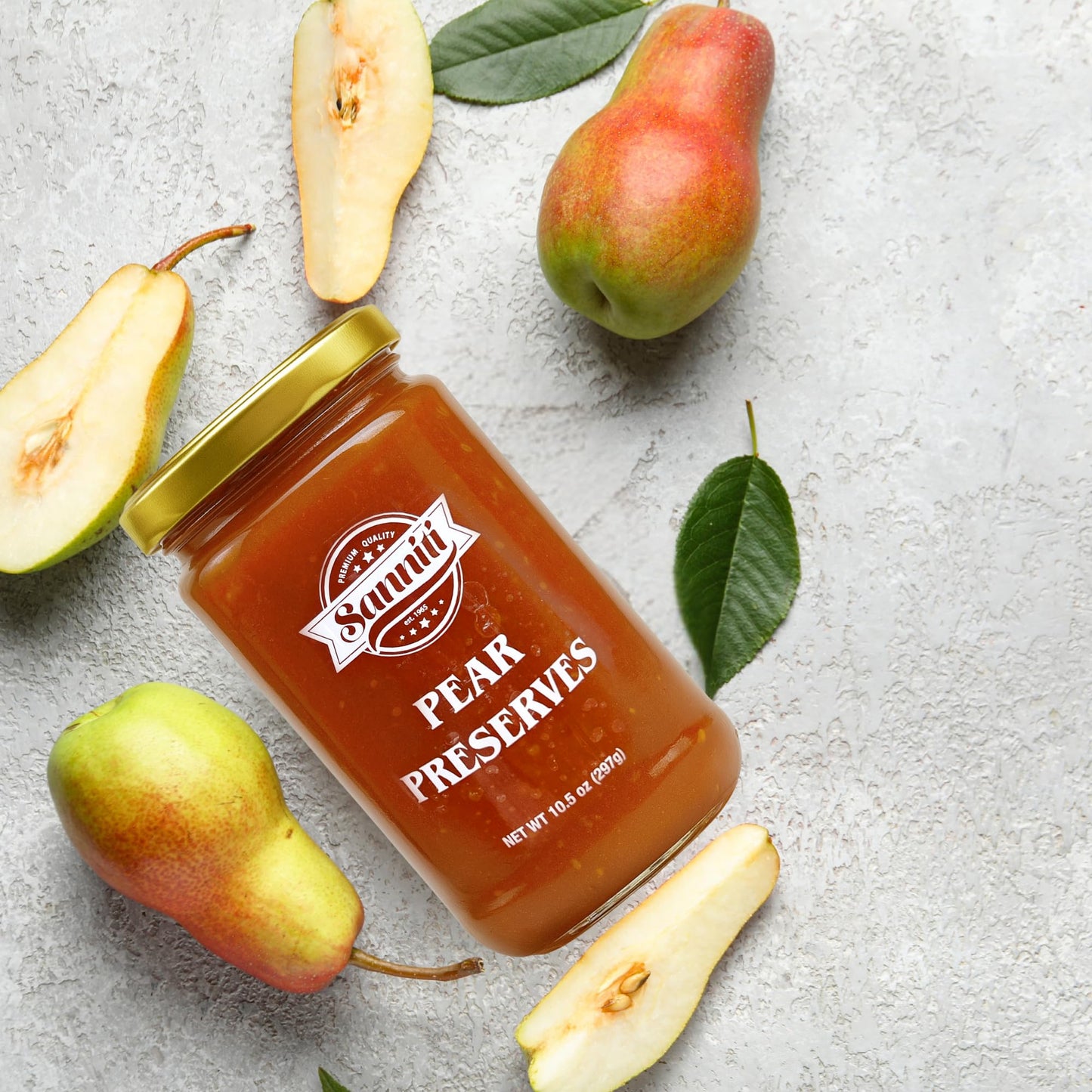 Sanniti Pear Preserve 10.5 oz (Pack of 2)